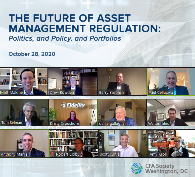 Future of Asset Management Regulation CFA Society of Washington, DC